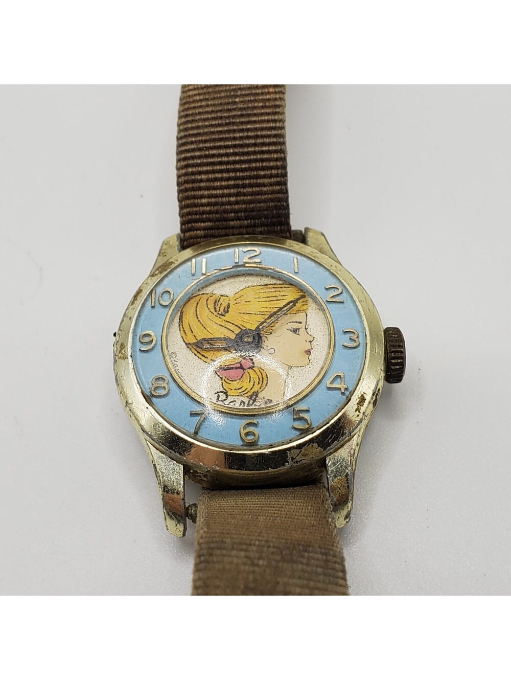 Vintage Antique Swiss Made Barbie Fashion Watch Mattel For Parts Or Repair